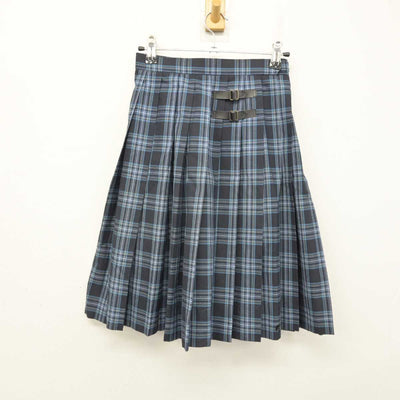 【中古】富山県 高岡龍谷高等学校 女子制服 4点 (ニットベスト・シャツ・スカート) sf059364