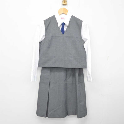 【中古】北海道 札幌市立西陵中学校 女子制服 5点 (ブレザー・ベスト・シャツ・スカート) sf059368