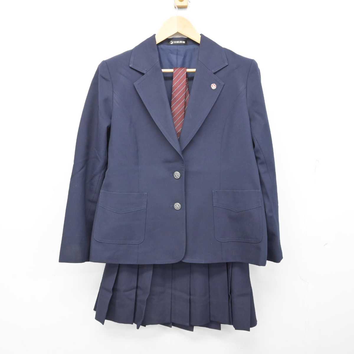 【中古】神奈川県 大和西高等学校 女子制服 4点 (ブレザー・スカート) sf059375