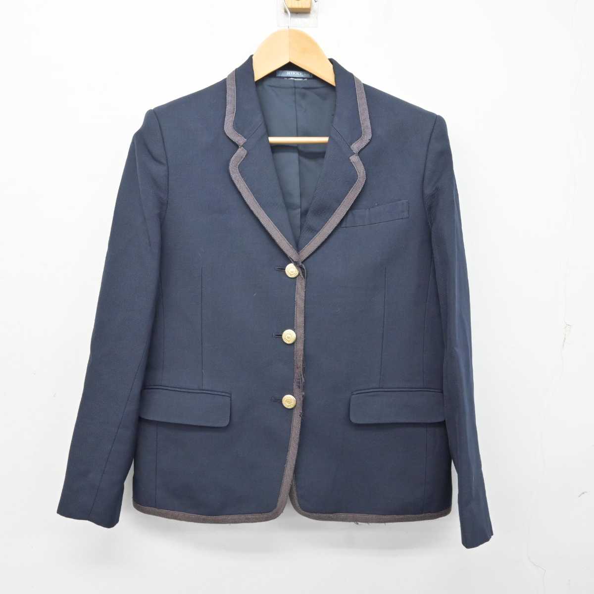 【中古】東京都 愛国中学校・高等学校 女子制服 2点 (ブレザー・スカート) sf059377