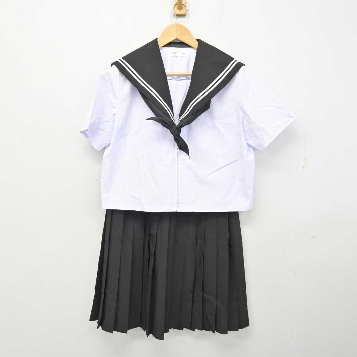 【中古】愛知県 音羽中学校 女子制服 3点 (セーラー服・スカート) sf059381