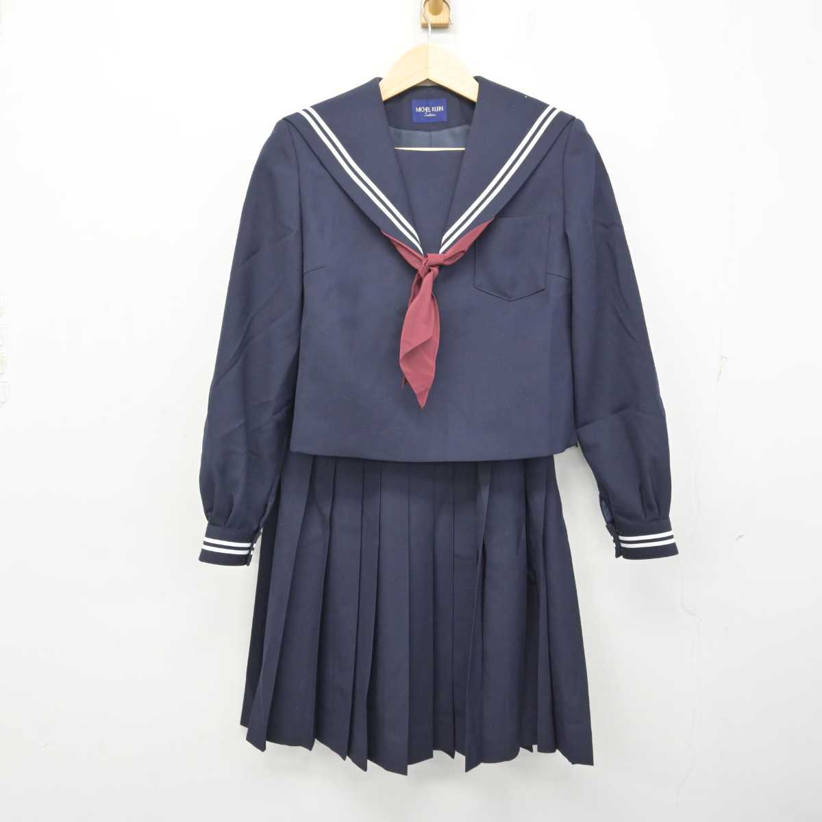 【中古】愛知県 高師台中学校 女子制服 3点 (セーラー服・スカート) sf059384