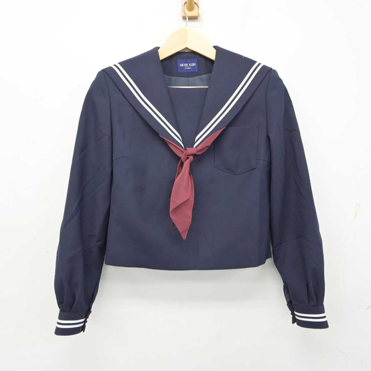 【中古】愛知県 高師台中学校 女子制服 3点 (セーラー服・スカート) sf059384