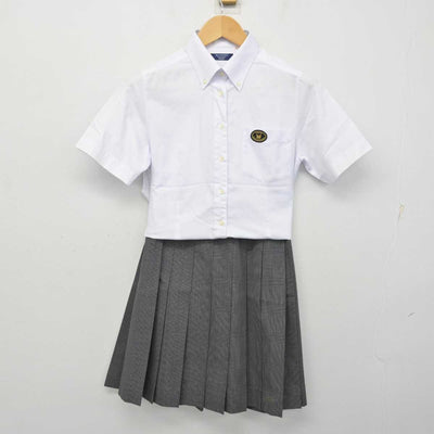 【中古】京都府 北稜高等学校 女子制服 2点 (シャツ・スカート) sf059398