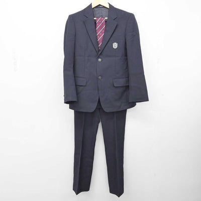 【中古】京都府 鴨沂高等学校 男子制服 4点 (ブレザー・ニット・ズボン) sf059400