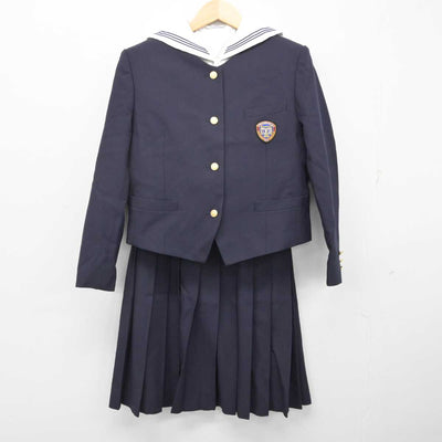 【中古】北海道 帯広北高等学校 女子制服 4点 (ブレザー・ニット・シャツ・スカート) sf059403