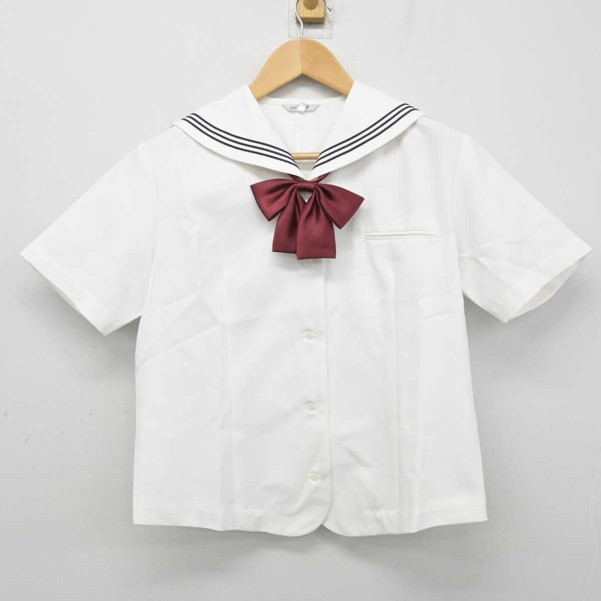 【中古】北海道 帯広北高等学校 女子制服 3点 (セーラー服) sf059405