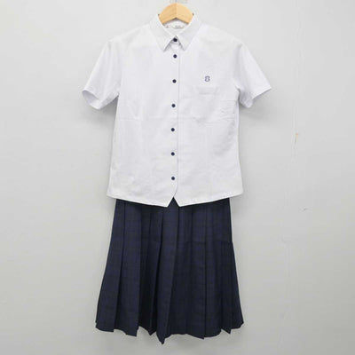 【中古】福岡県 春日高等学校 女子制服 2点 (シャツ・スカート) sf059409