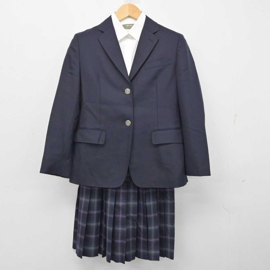中古】 飛鳥未来高等学校 女子制服 3点 (ブレザー・シャツ・スカート 
