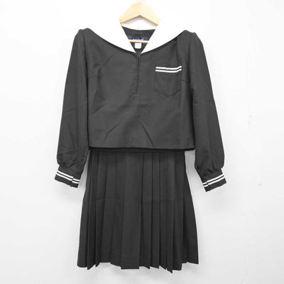 【中古】栃木県 足利短期大学附属高等学校 女子制服 2点 (セーラー服・スカート) sf059423