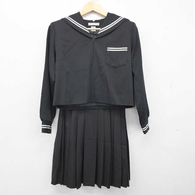 【中古】栃木県 足利短期大学附属高等学校 女子制服 3点 (セーラー服・スカート) sf059424