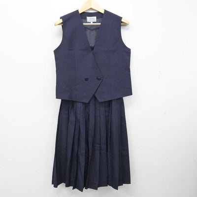 【中古】兵庫県 広嶺中学校 女子制服 3点 (ブレザー・ベスト・スカート) sf059429