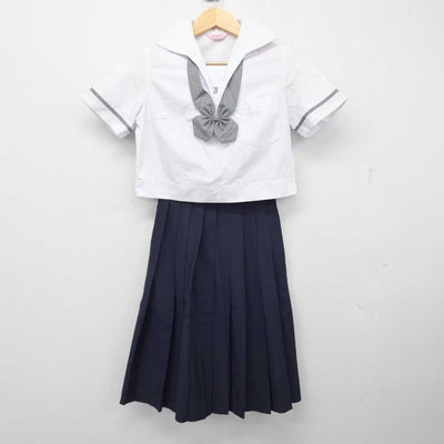 【中古】熊本県 熊本県立城南中学校 女子制服 4点 (シャツ・スカート) sf059438