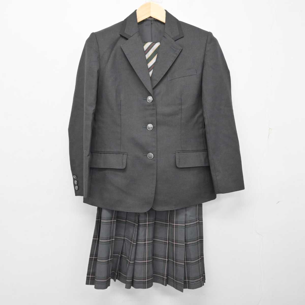 【中古】奈良県 奈良朱雀高等学校 女子制服 4点 (ブレザー・スカート) sf059439