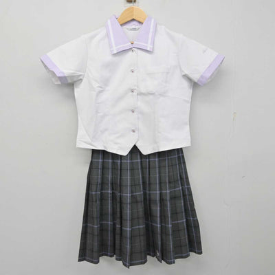 【中古】京都府 京都翔英高等学校 女子制服 3点 (シャツ・スカート) sf059443