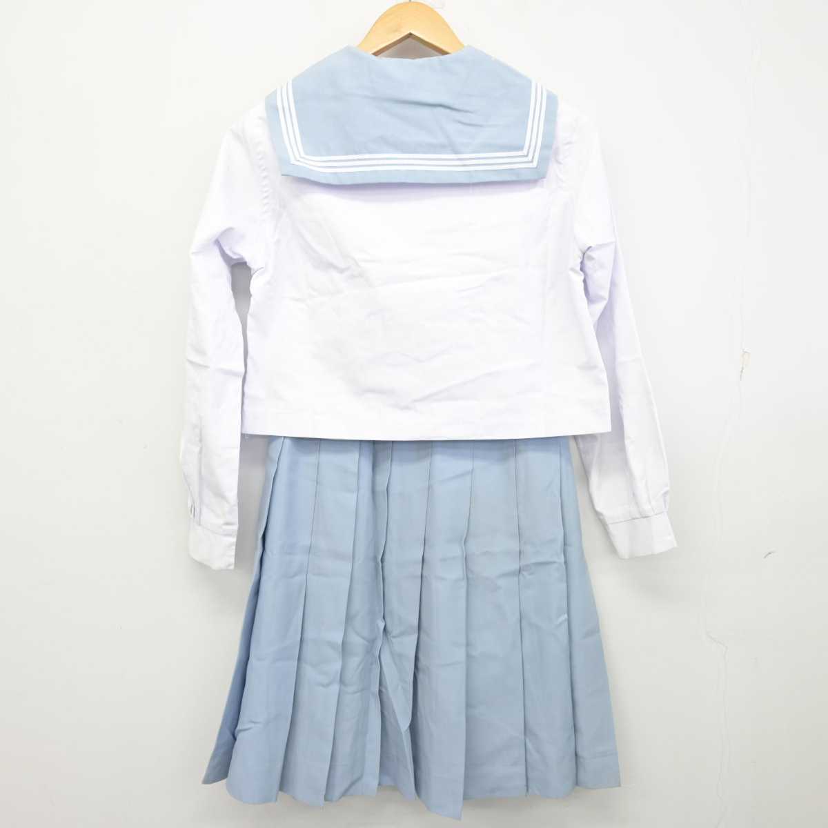 【中古】大分県 大分上野丘高等学校 女子制服 3点 (セーラー服・スカート) sf059449