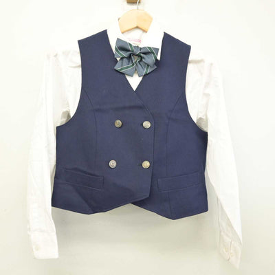 【中古】北海道 手稲中学校 女子制服 3点 (シャツ・ベスト) sf059454