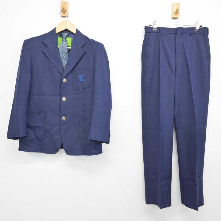 中古】北海道 手稲中学校 男子制服 3点 (ブレザー・ズボン) sf059455
