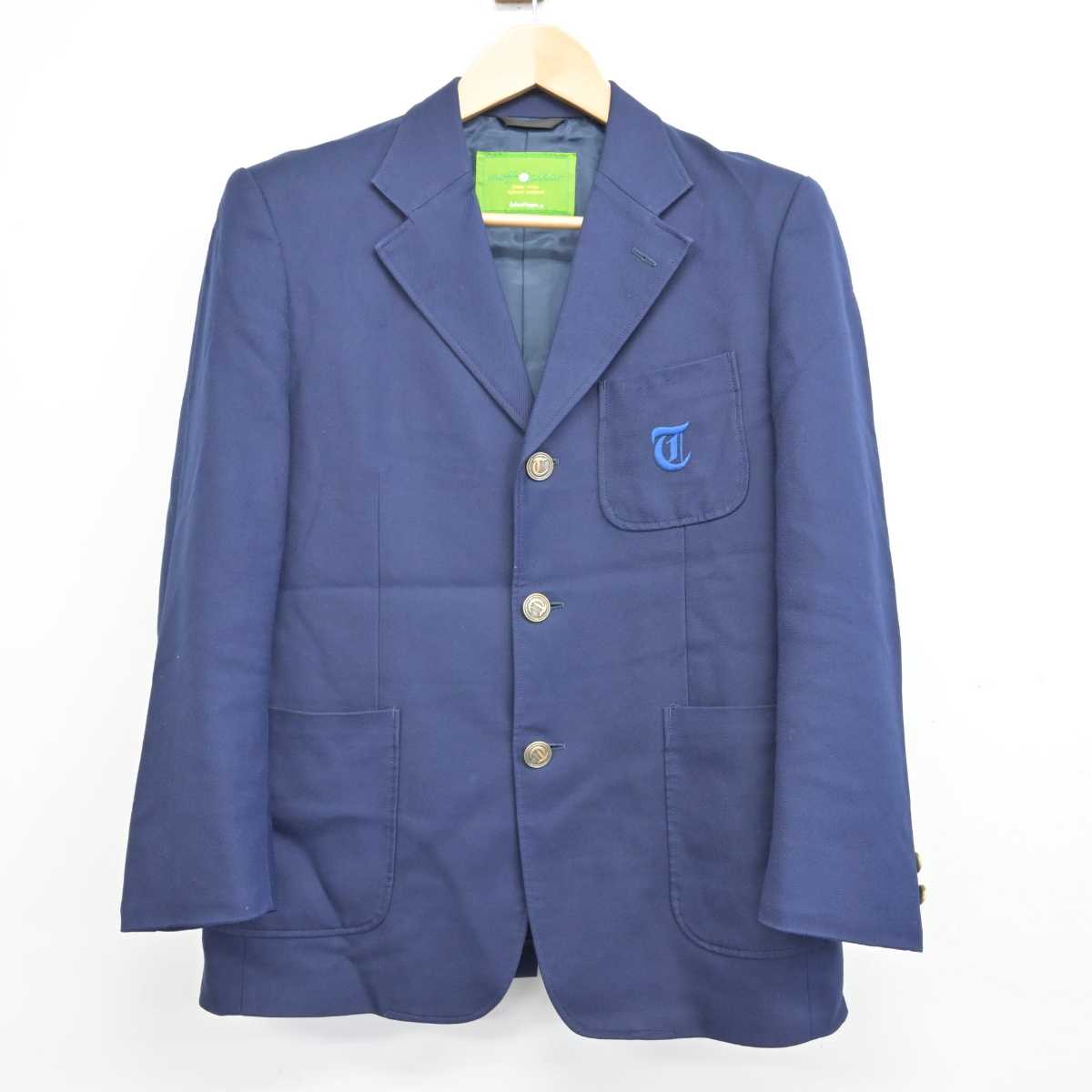 【中古】北海道 手稲中学校 男子制服 3点 (ブレザー・ズボン) sf059455