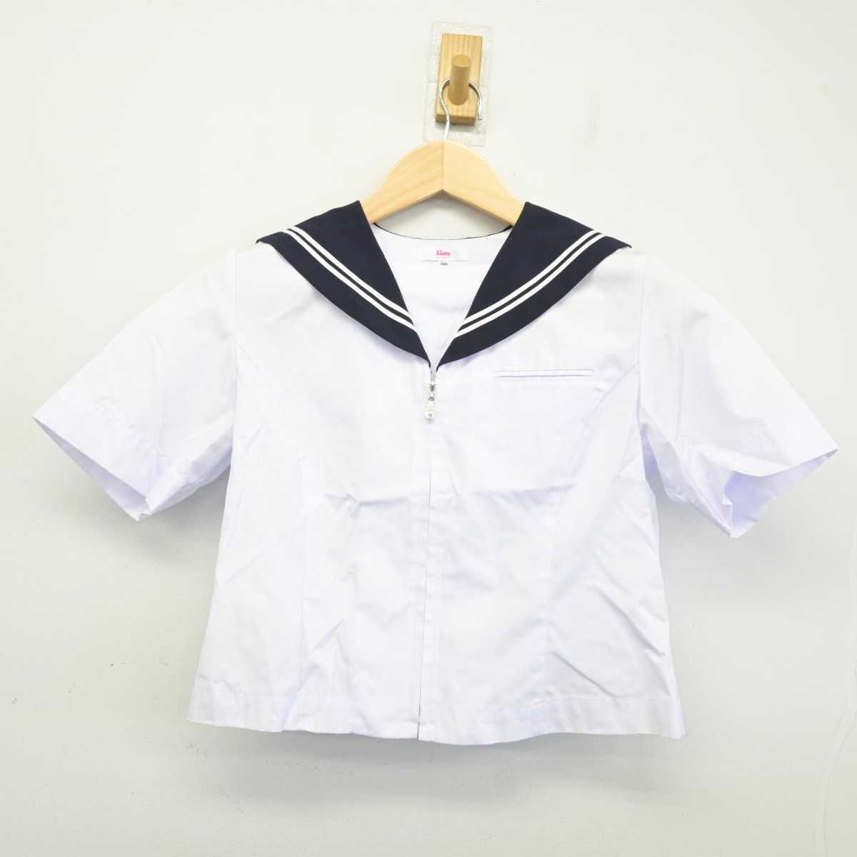 【中古】静岡県 清水袖師中学校 女子制服 2点 (セーラー服) sf059463