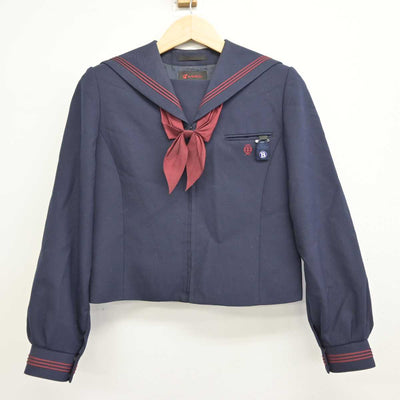 【中古】東京都 戸越台中学校 女子制服 3点 (セーラー服・スカート) sf059469