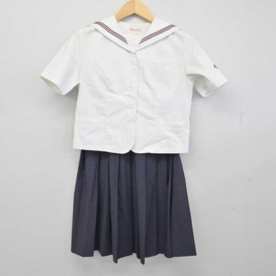 【中古】東京都 戸越台中学校 女子制服 3点 (セーラー服・スカート) sf059470