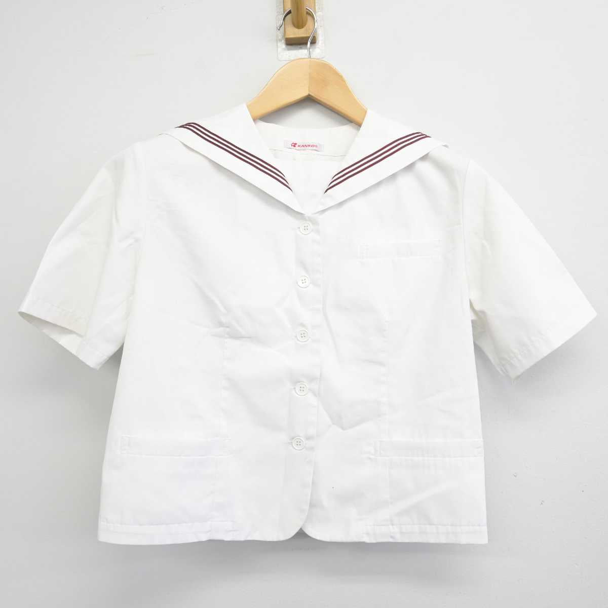 【中古】東京都 戸越台中学校 女子制服 3点 (セーラー服・スカート) sf059470