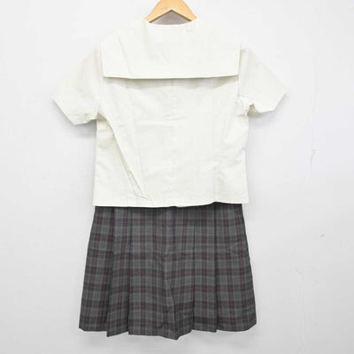 【中古】東京都 安田学園中学校 女子制服 2点 (セーラー服・スカート) sf059473