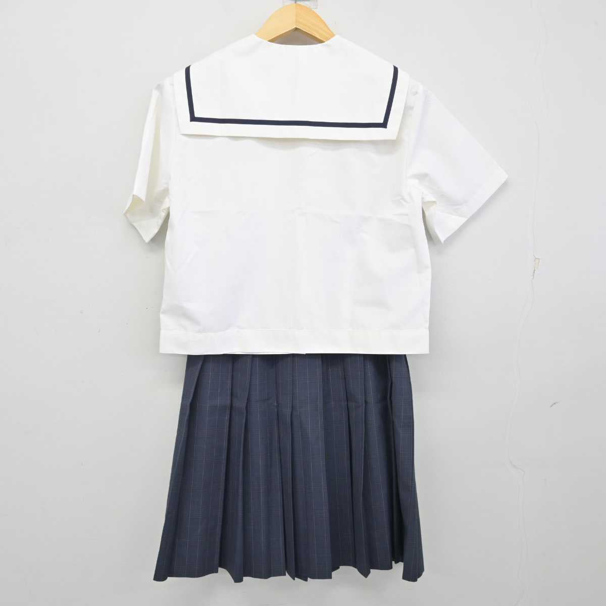 【中古】広島県 広島国際学院高等学校 女子制服 3点 (セーラー服・セーラー服・スカート) sf059480