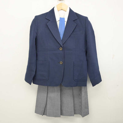 【中古】千葉県 千葉西高等学校 女子制服 4点 (ブレザー・シャツ・スカート) sf059494