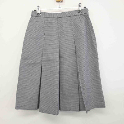 【中古】千葉県 千葉西高等学校 女子制服 3点 (ベスト・シャツ・スカート) sf059495