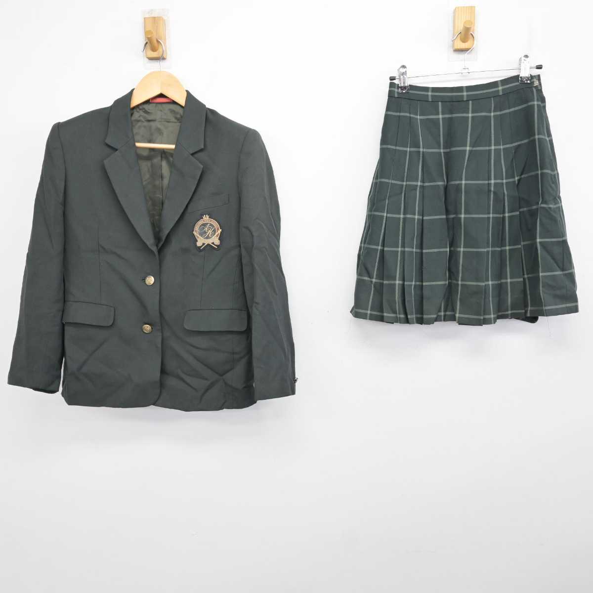 【中古】長野県 明科高等学校 女子制服 2点 (ブレザー・スカート) sf059506