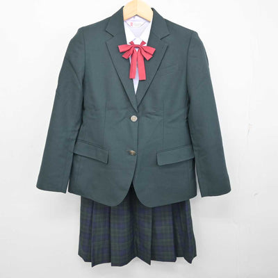 【中古】栃木県 上河内中学校 女子制服 5点 (ブレザー・ベスト・シャツ・スカート) sf059513