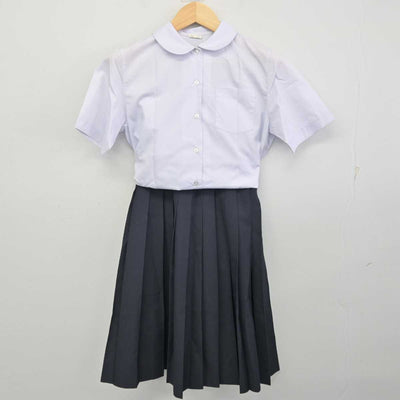 【中古】栃木県 国本中学校 女子制服 2点 (シャツ・スカート) sf059518