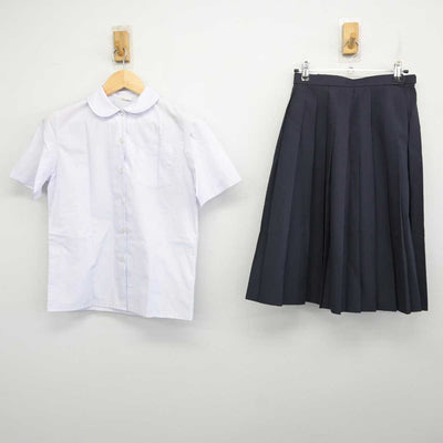 【中古】栃木県 国本中学校 女子制服 2点 (シャツ・スカート) sf059518