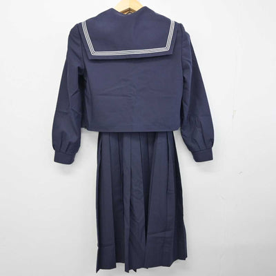 【中古】福岡県 粕屋中学校 女子制服 3点 (セーラー服・ジャンパースカート) sf059522