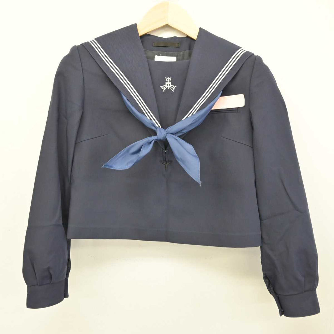 【中古】福岡県 粕屋中学校 女子制服 3点 (セーラー服・ジャンパースカート) sf059522 | 中古制服通販パレイド