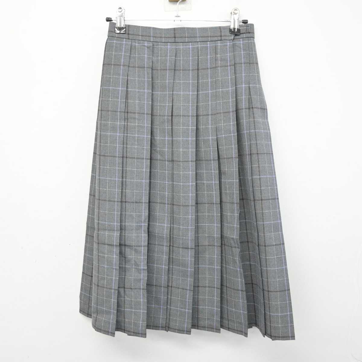 【中古】福岡県 粕屋中学校 女子制服 3点 (シャツ・シャツ・スカート) sf059523