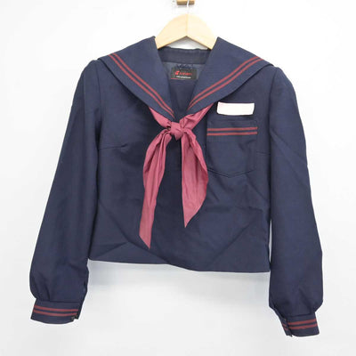 【中古】岡山県 美作市立作東中学校 女子制服 4点 (セーラー服・スカート) sf059528