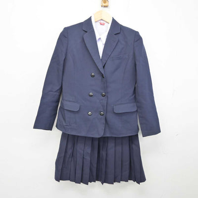 【中古】愛知県 愛媛大学教育学部附属中学校 女子制服 4点 (ブレザー・ニット・シャツ・スカート) sf059533