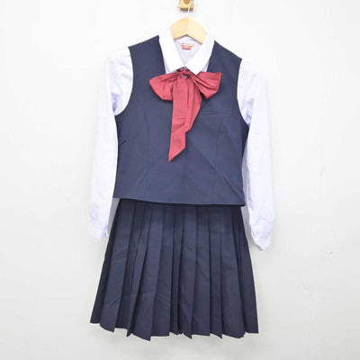 【中古】愛知県 愛媛大学教育学部附属中学校 女子制服 5点 (ブレザー・ベスト・シャツ・スカート) sf059534