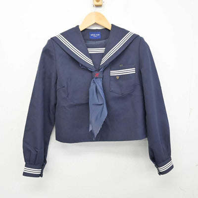 【中古】兵庫県 宝殿中学校 女子制服 4点 (セーラー服・スカート) sf059542