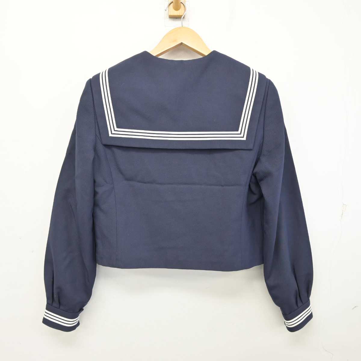 【中古】兵庫県 宝殿中学校 女子制服 2点 (セーラー服・スカート) sf059543