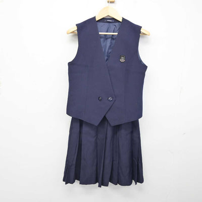 【中古】埼玉県 星野高等学校 女子制服 4点 (ブレザー・ベスト・スカート) sf059546