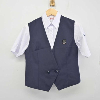 【中古】埼玉県 星野高等学校 女子制服 3点 (ベスト・シャツ) sf059547