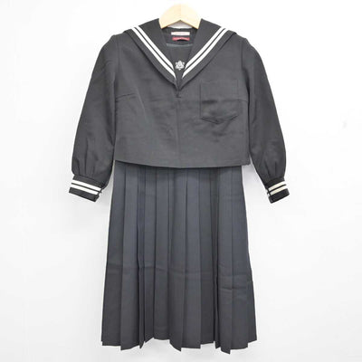 【中古】熊本県 長洲町立長洲中学校 女子制服 2点 (セーラー服・ジャンパースカート) sf059569