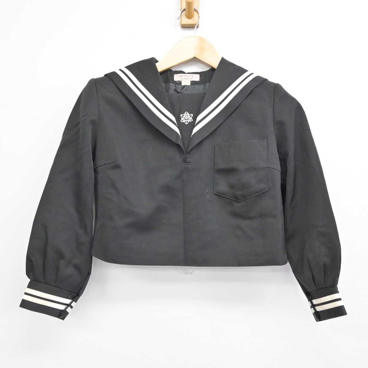 【中古】熊本県 長洲町立長洲中学校 女子制服 2点 (セーラー服・ジャンパースカート) sf059569