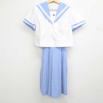 【中古】熊本県 長洲町立長洲中学校 女子制服 3点 (セーラー服・セーラー服・スカート) sf059570