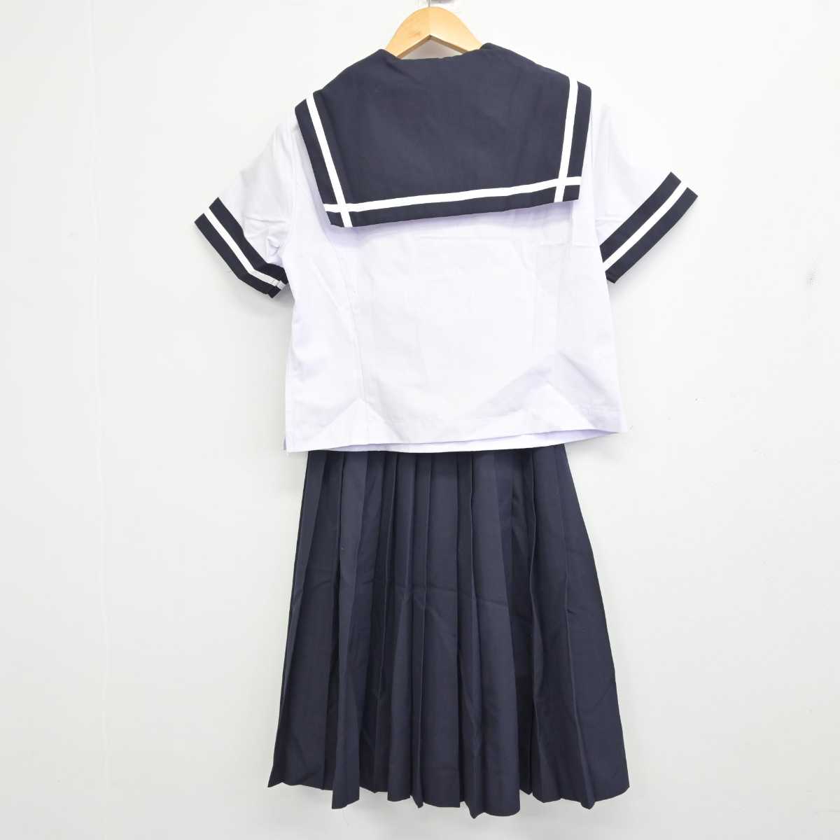 【中古】香川県 高松市立屋島中学校 女子制服 3点 (セーラー服・スカート) sf059572