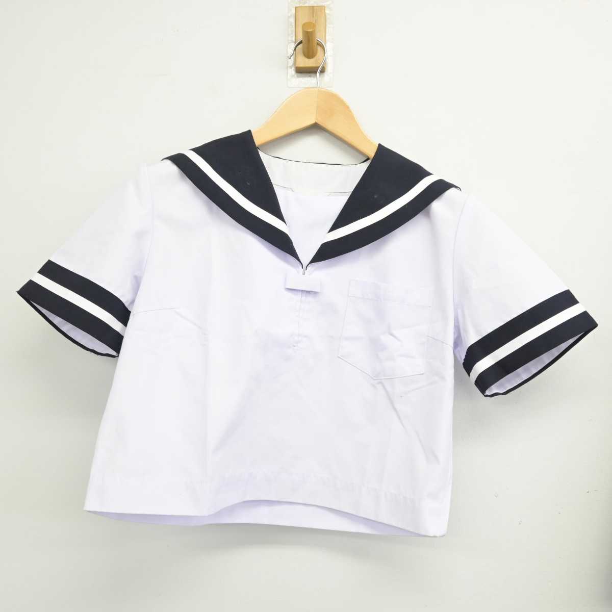 【中古】香川県 高松市立屋島中学校 女子制服 2点 (セーラー服・スカート) sf059573